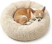 Vista 26 de Cama para perros pequeños, cama mullida para cachorros, lavable, dona, antideslizante, 15 pulgadas