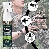 Vista 2 de Zone Realtree Picaridin - Repelente de insectos – Fórmula de cazador, espray continuo de 10 onzas + repuesto de 8 onzas, sin DEET, sin perfume y sin