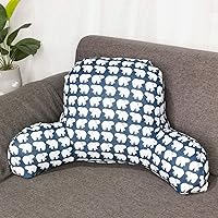 Vista 37 de Bohemian Printed Reading Pillow with Support Arms Soft Bed Rest Pillows Back Support Cushion for Kids Reading Watching TV Sitting Up in Bed Whale