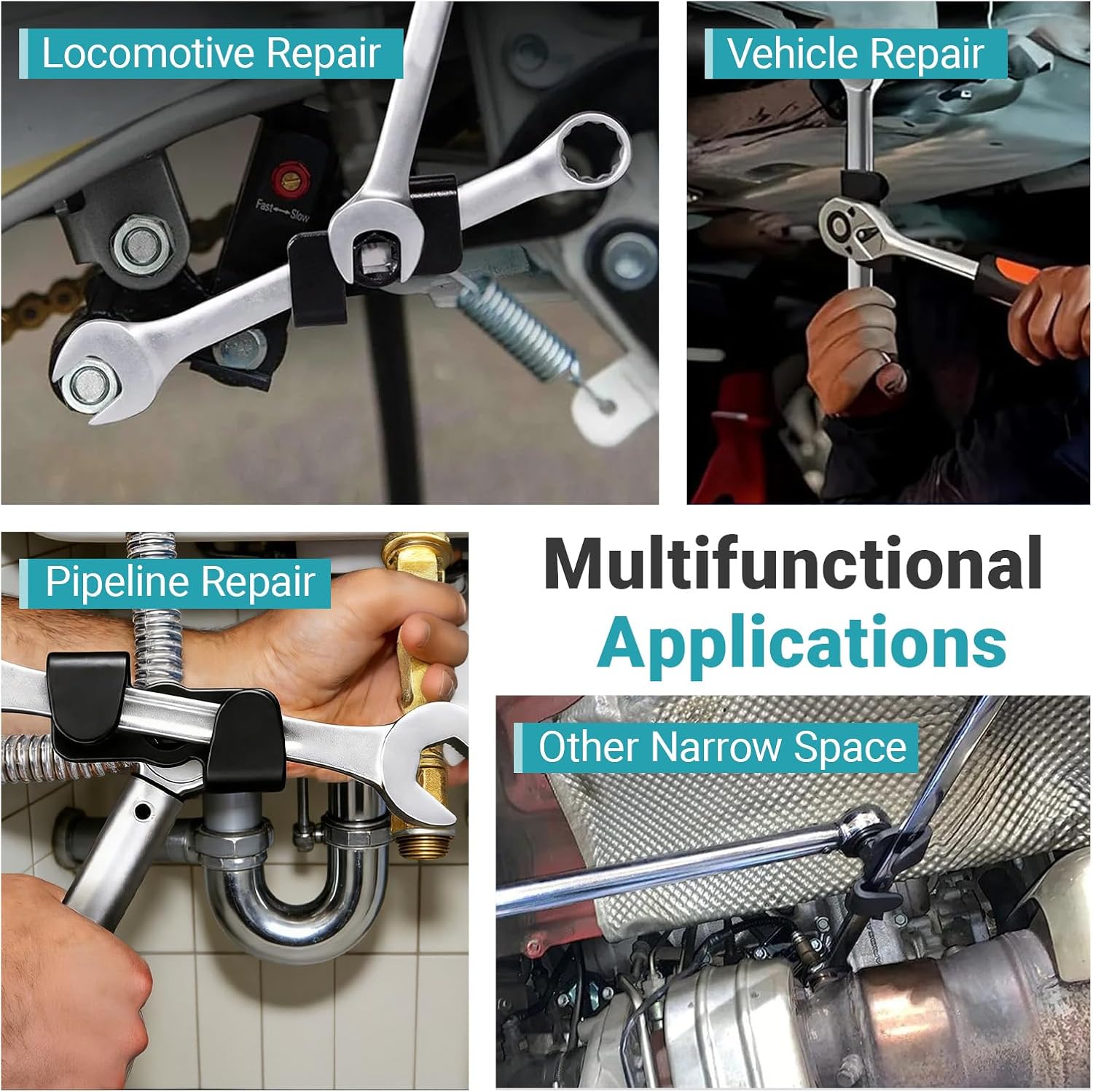 Wrench Extender, Universal Wrench Extension Tool for 1/2 Inch Drive Breaker Bars/21 mm Hex Drive (Wrench extender, 3.15 Inch)