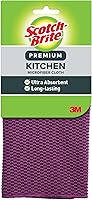 Vista 10 de Scotch-Brite Toallitas de cocina de alto rendimiento, 5 toallitas/bolsa, 12 bolsas/estuche (60 toallitas en total)