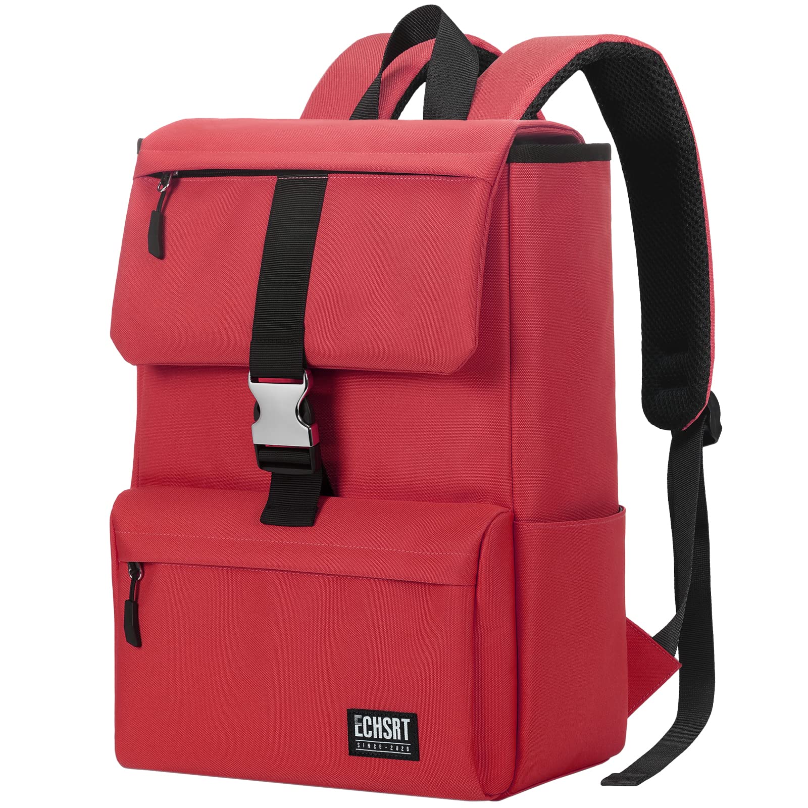 Photo 1 of ECHSRT Laptop Backpack Water Resistant College School Backpack Fits 15.6 Inch Computer & Tablet, Travel Casual Daypack for Women Men,Red