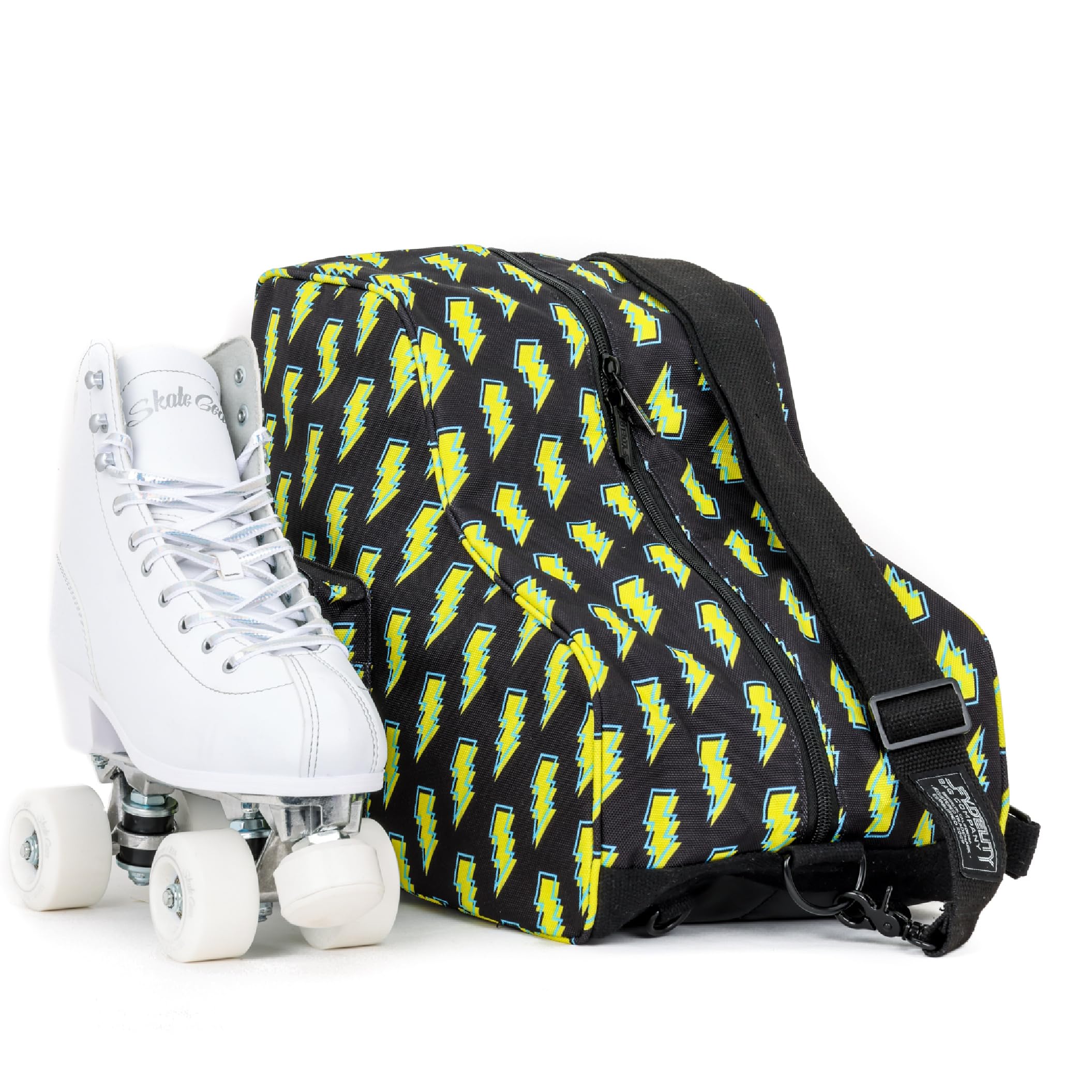 Fydelity- Retro Cute Roller Skate Bag for Women, Converts into Roller Skates Backpack –Heavy Duty Roller Skating Bag Fits Mens Ice Skate, Boys Inline