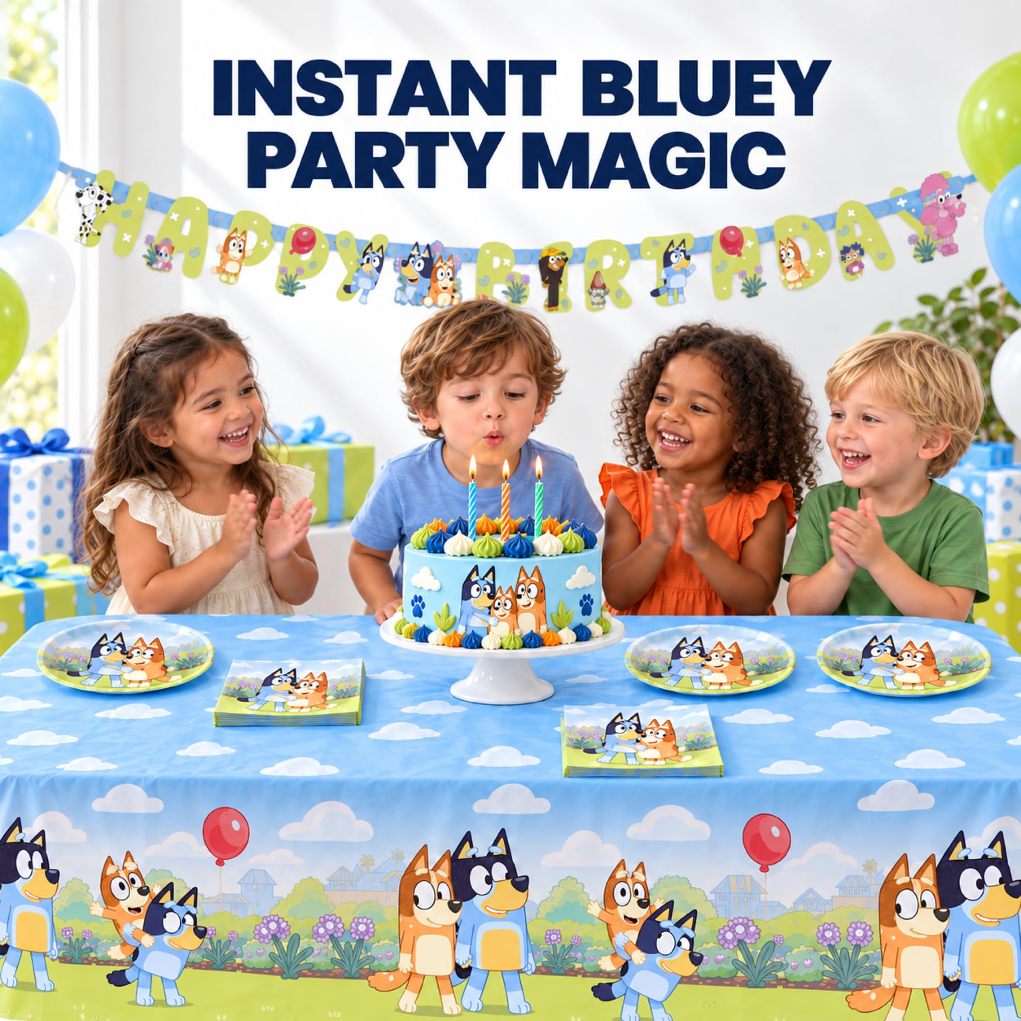 Bluey Birthday Party Decorations - Serves 16 -3