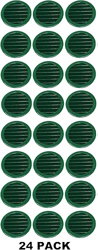 Vista 67 de 2.5 "rejilla redonda de plástico Soffit rejilla de ventilación de aire para reptiles cubierta (6, blanco)