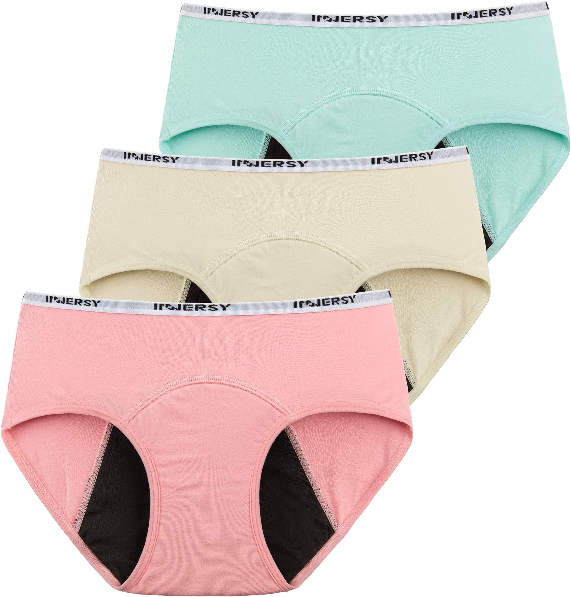 Teen Girls Knickers Period Pants Cotton Leakproof Menstrual Underwear Pack of 3