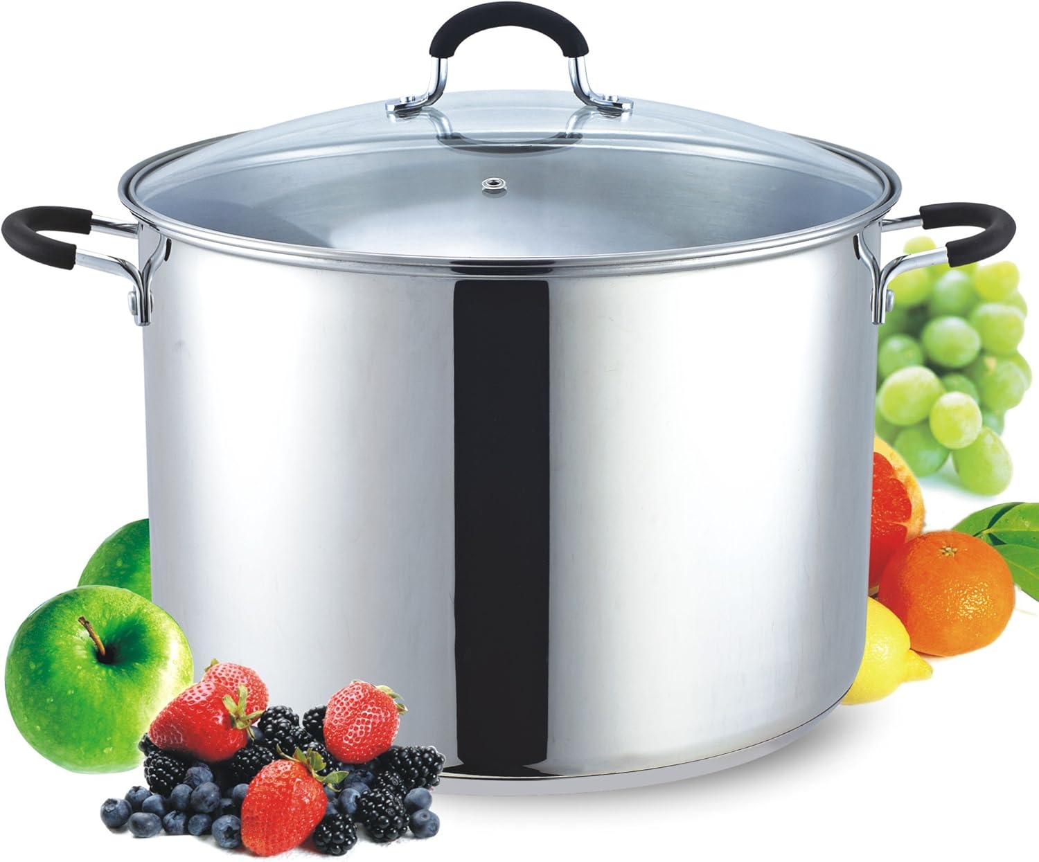 Cook N Home 12 Stainless Steel Saucepot with Lid Quart Stockpot, QT, Silver: Kitchen & Dining