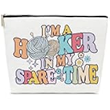 ELSGFHSU Gifts for Crocheters - Crochet Gifts Yarn Bag, I'm A Hooker In My Spare Time, Knitting Supplies and Accessories