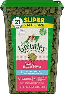 Sponsored Ad - Greenies Feline Natural Dental Care Cat Treats, Salmon and Shrimp Flavor, All Bag Sizes