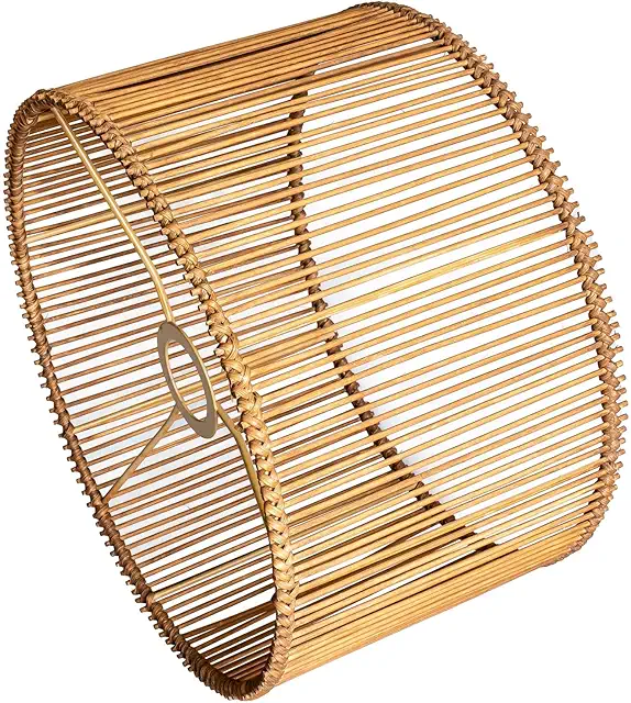 Natural Bamboo Lampshade - Jute Lampenkap, 30cm Boho Design