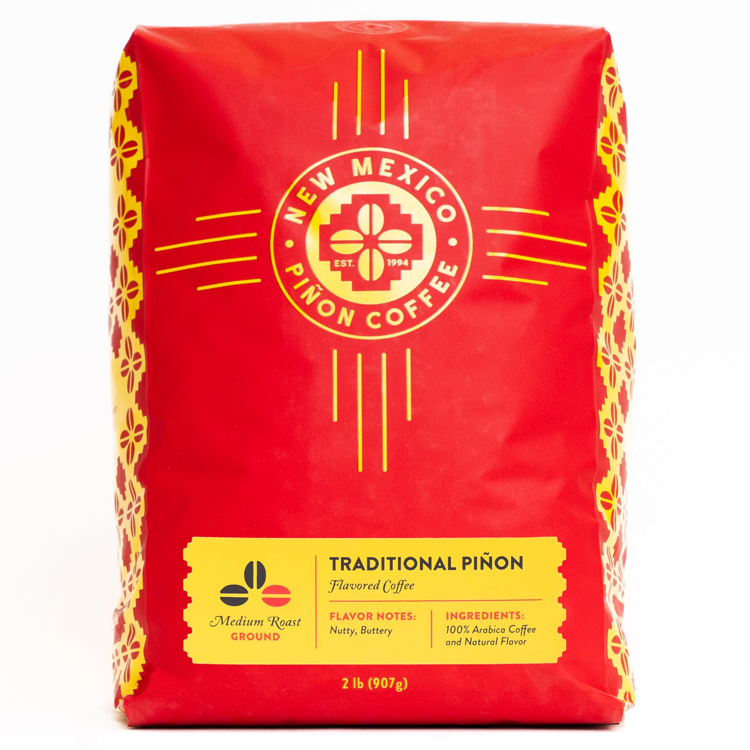 Naturally Flavored Coffee (Traditional Piñon Ground, 2 pound)