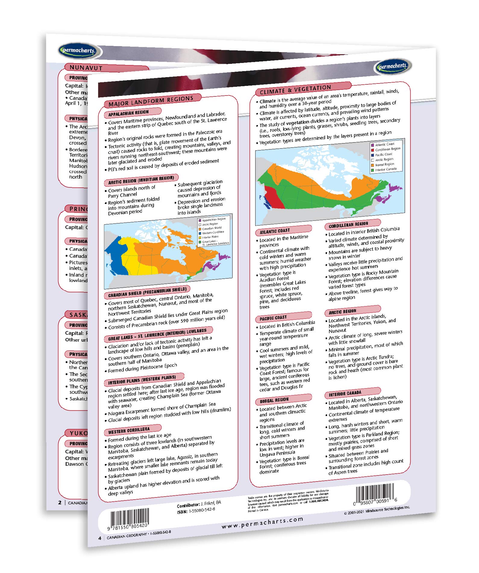 Canadian Geography Guide - Geography Quick Reference Guide by Permacharts - Image 3