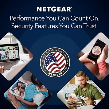 NETGEAR Nighthawk Tri-Band Whole Home Mesh WiFi 6 System (MK73S) Router + 2 Satellite Extenders - 3Gbps Speed - Coverage up to 4,500 sq. ft., 25 Devices - Includes 1-Year Armor AX3000 802.11ax
