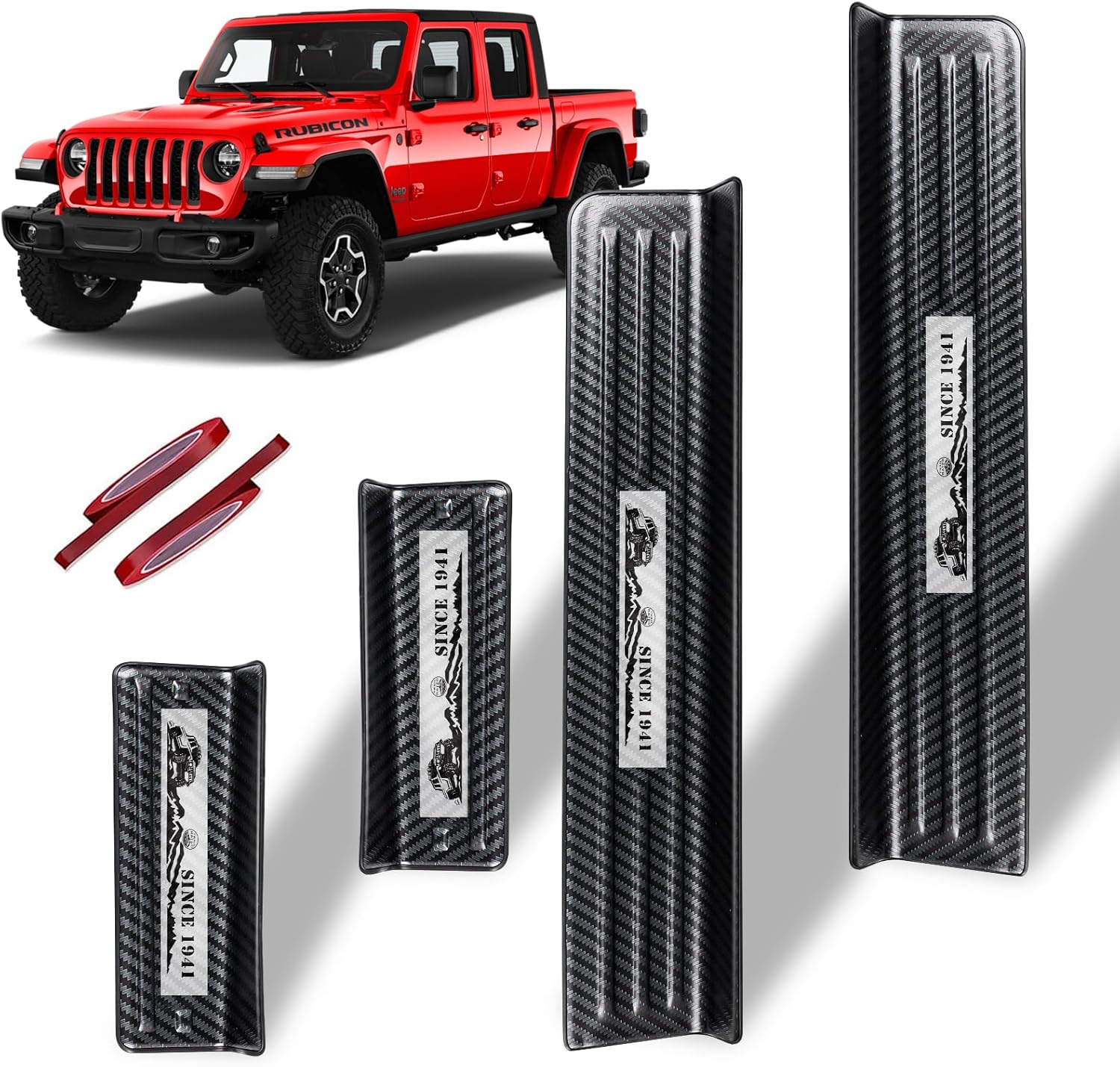Rowa 304 Stainless Steel Door Sill Guards Specifically Designed for Gladiator, Compatible with Jeep Gladiators 2018-2026