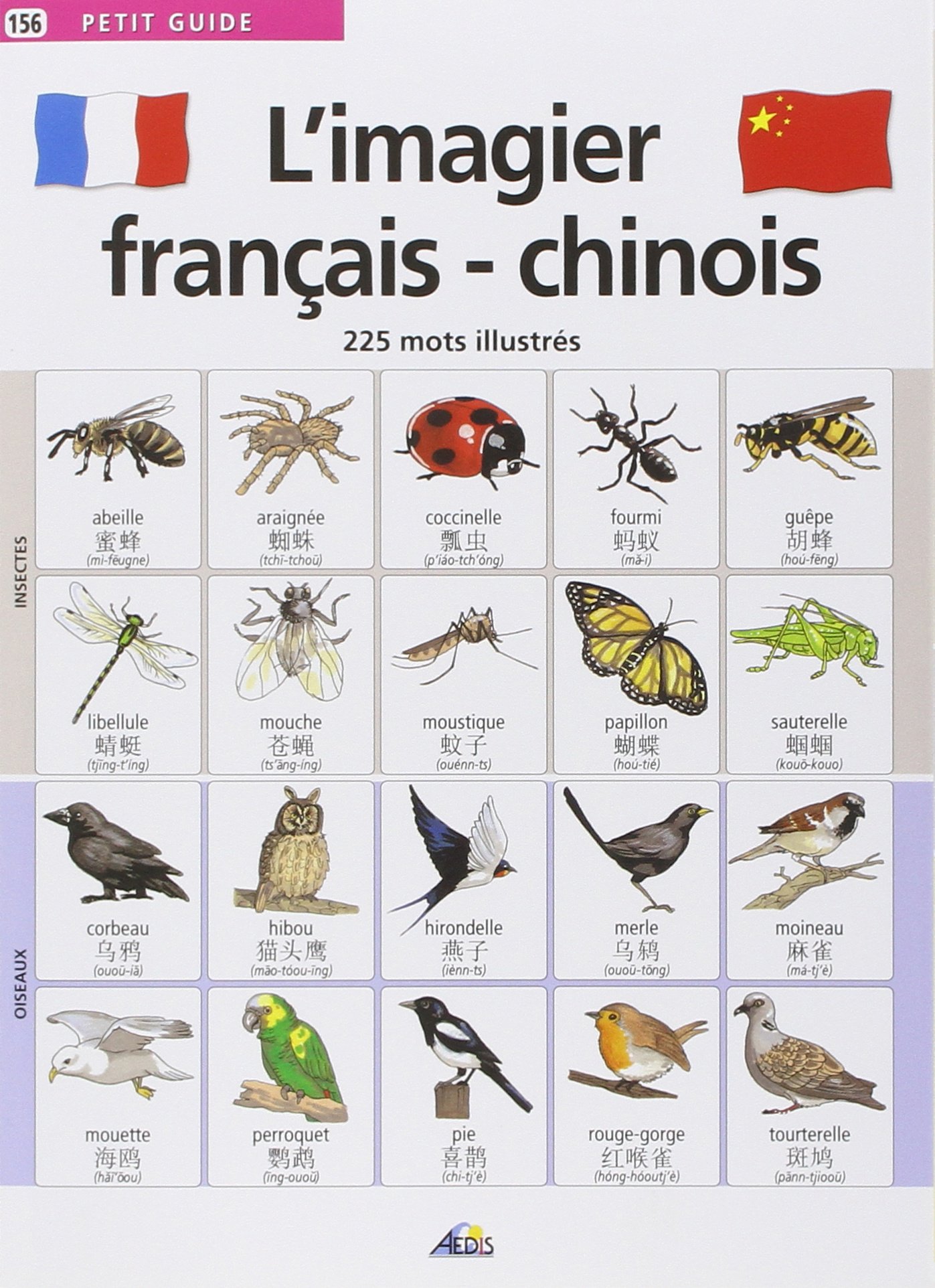 L'imagier français/chinois: 225 Mots illustrés