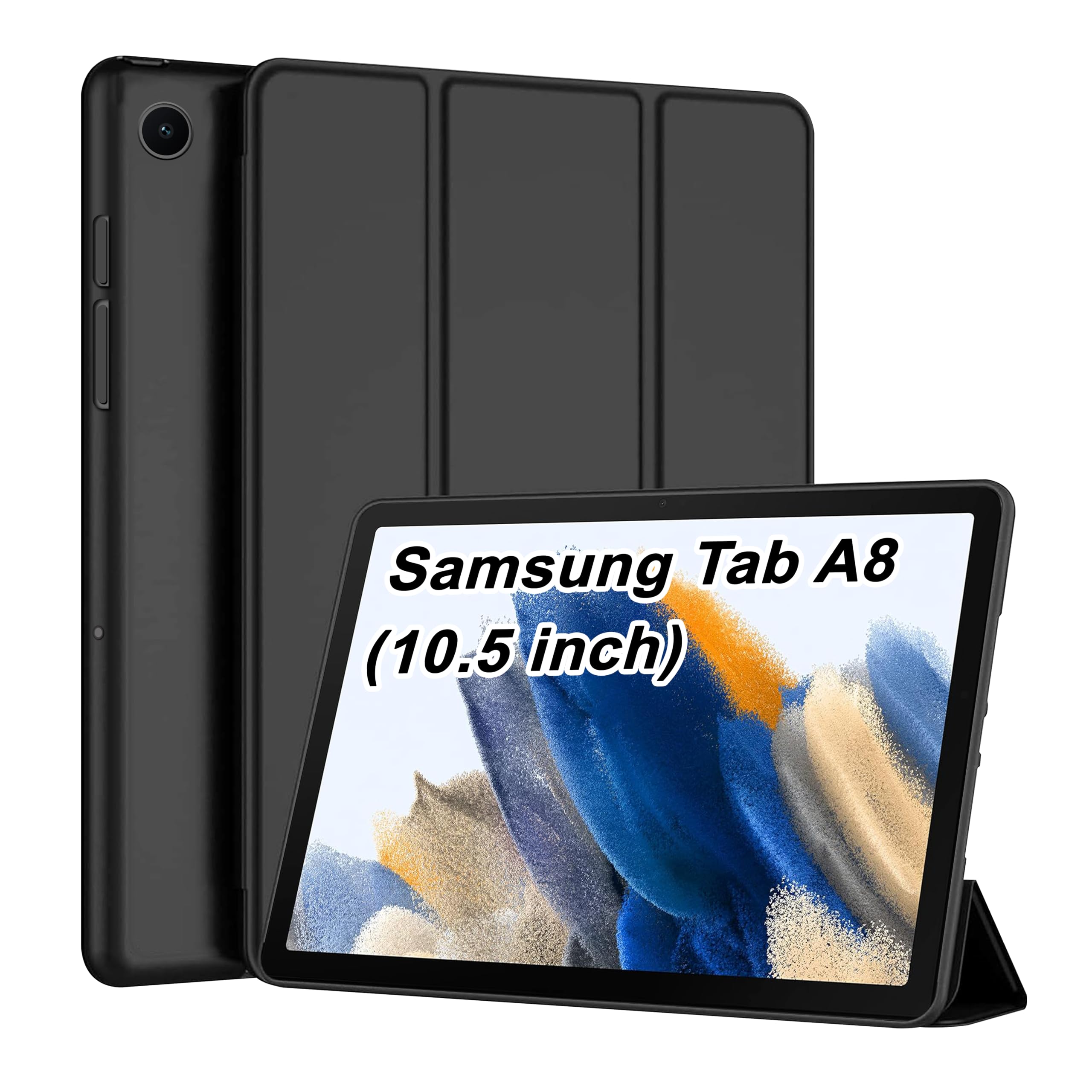 CEDO Tri-Fold for Honor Pad 9 (12.1 in) Smart Case Flip Cover with Multi Viewing Angles Stand | Leather Finish | Heat Dissipation | TPU Backcover (Black) — Amazon image 11