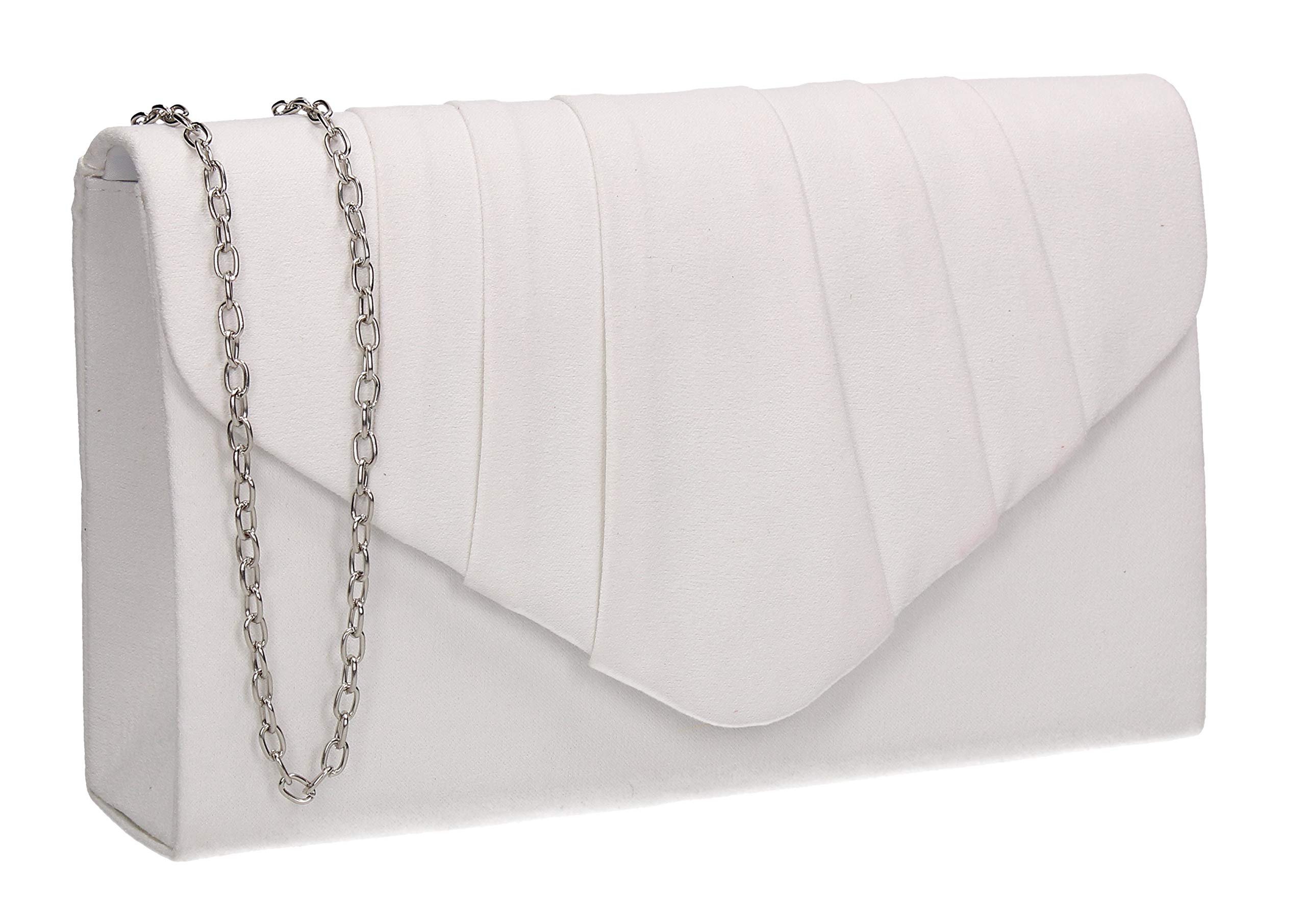 SwankySwans Women's Iggy Suede Velvet Envelope Party Prom Clutch Bag Clutch