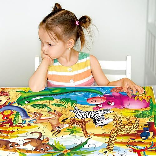 Miniatura 7 de QUOKKA - Rompecabezas gigantes de suelo para niños de 3 a 5 años  2 x 3 pies, rompecabezas de 48 piezas para niños de 4 a 8 años  Juguetes