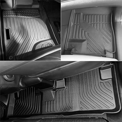 Miniatura 7 de IKON MOTORSPORTS Alfombrillas de suelo de elastómero termoplástico 3D, compatibles con Honda CR-V 2012-2016, revestimientos de piso antideslizantes