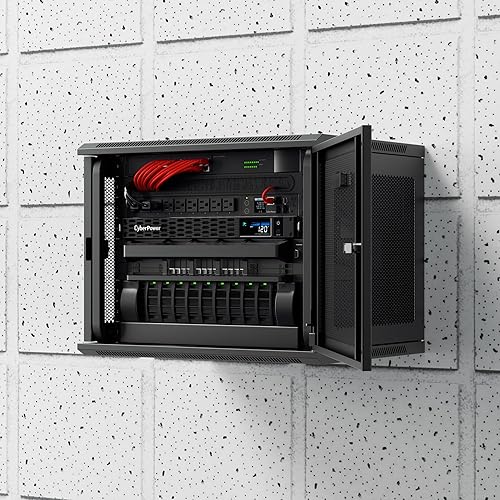 Miniatura 8 de CyberPower CP1500PFCRM1U PFC Sinewave UPS de respaldo por batería y protector contra sobretensiones, 1500VA900W, 6 tomas de corriente, AVR, montaje