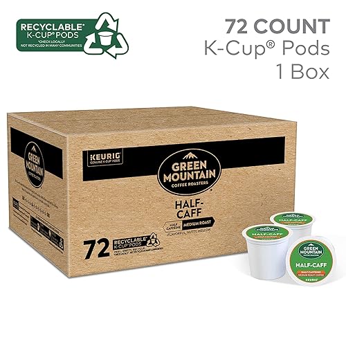 Miniatura 2 de Green Mountain Coffee Roasters Half Caff Keurig Single-Serve K-Cup pods, Medium Roast Coffee, 72 Count