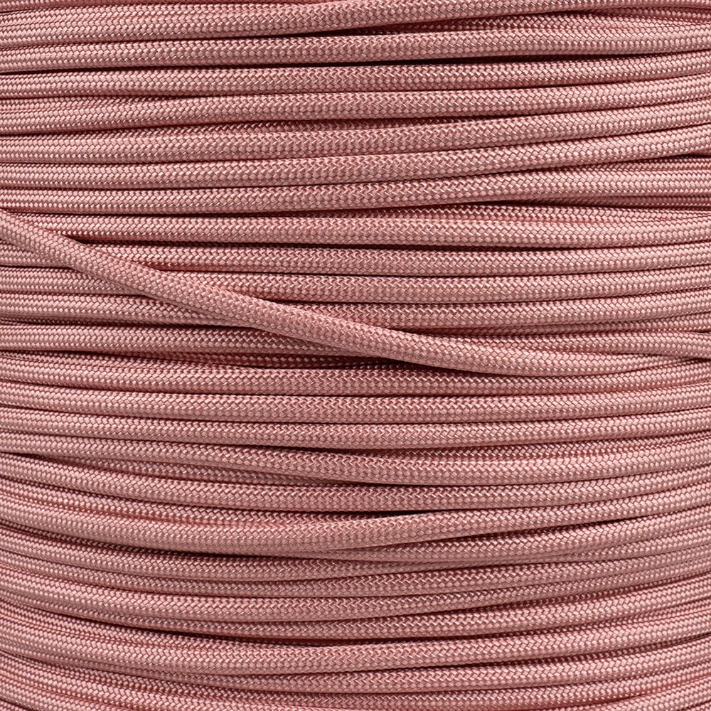 Paracord Planet Pink 550 Paracord – 7 Strand Type III Paracord for Camping, Crafting, Utility & More! – Rose Gold (250 ft)