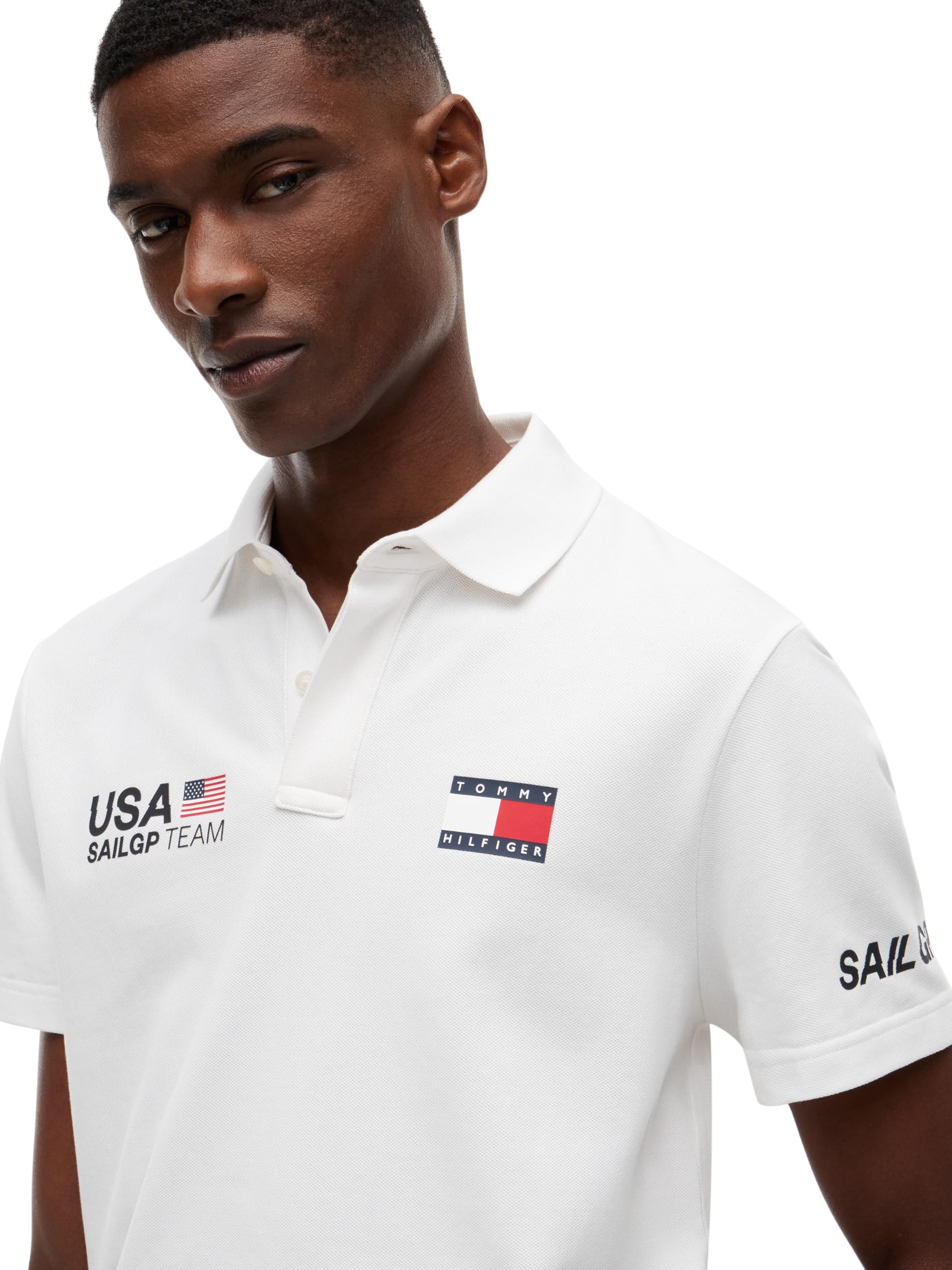Tommy Hilfiger Herren Poloshirt Kurzarm US SailGP Replica Regular Fit