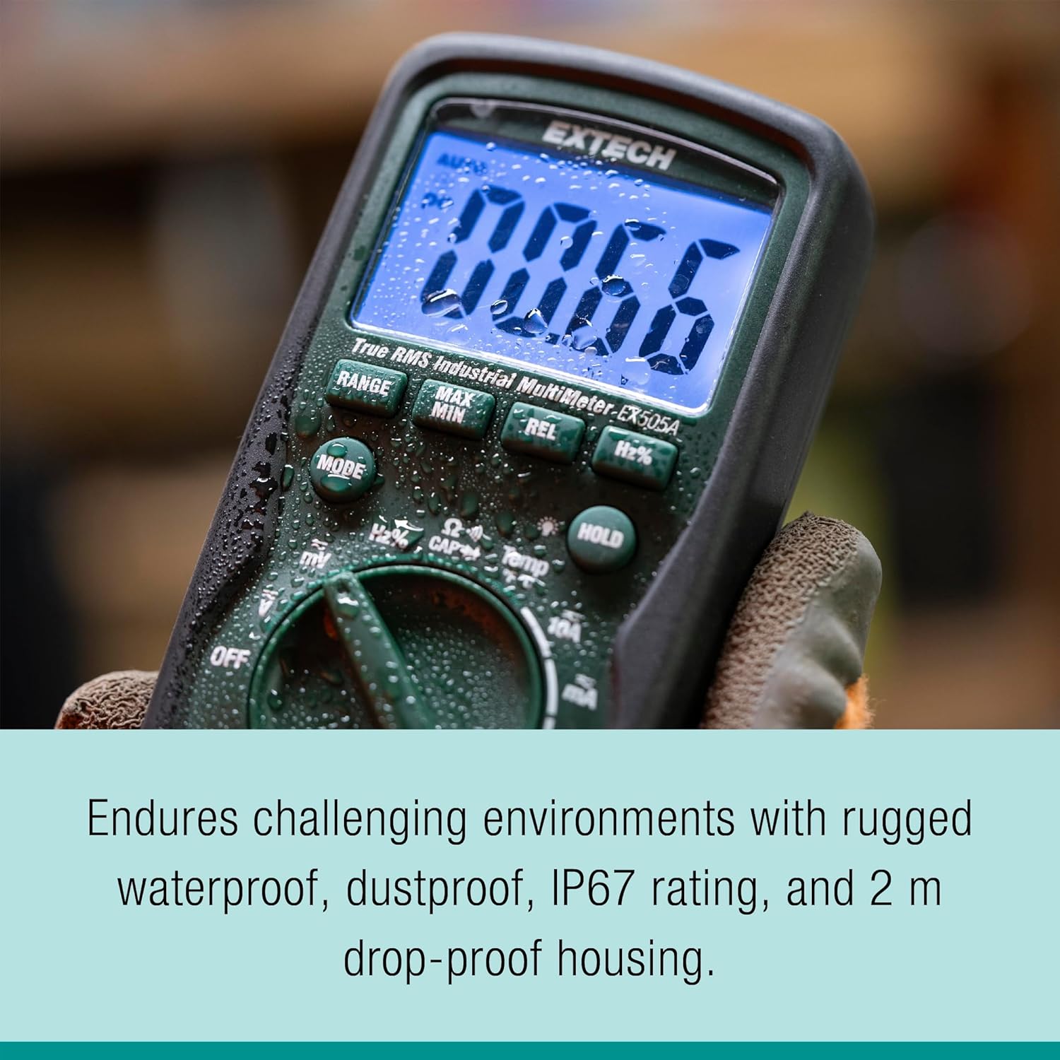 Extech EX505A Heavy Duty True RMS Multimeter (6000 Count)