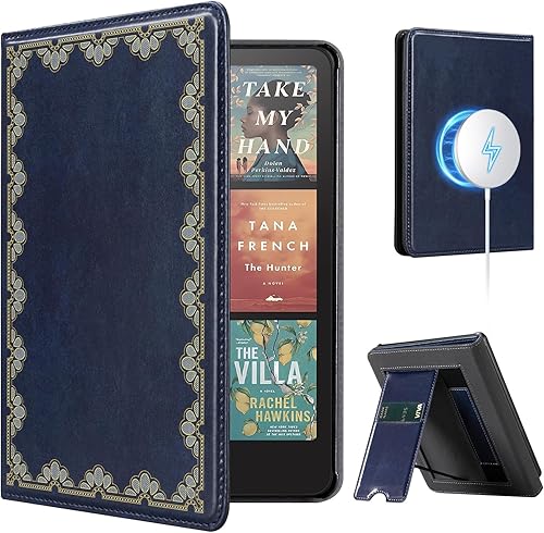 Miniatura 57 de CoBak Funda con soporte para Kindle Paperwhite 12.ª generación 2024 (7") y Kindle Colorsoft Signature Edition - Funda de piel sintética duradera con