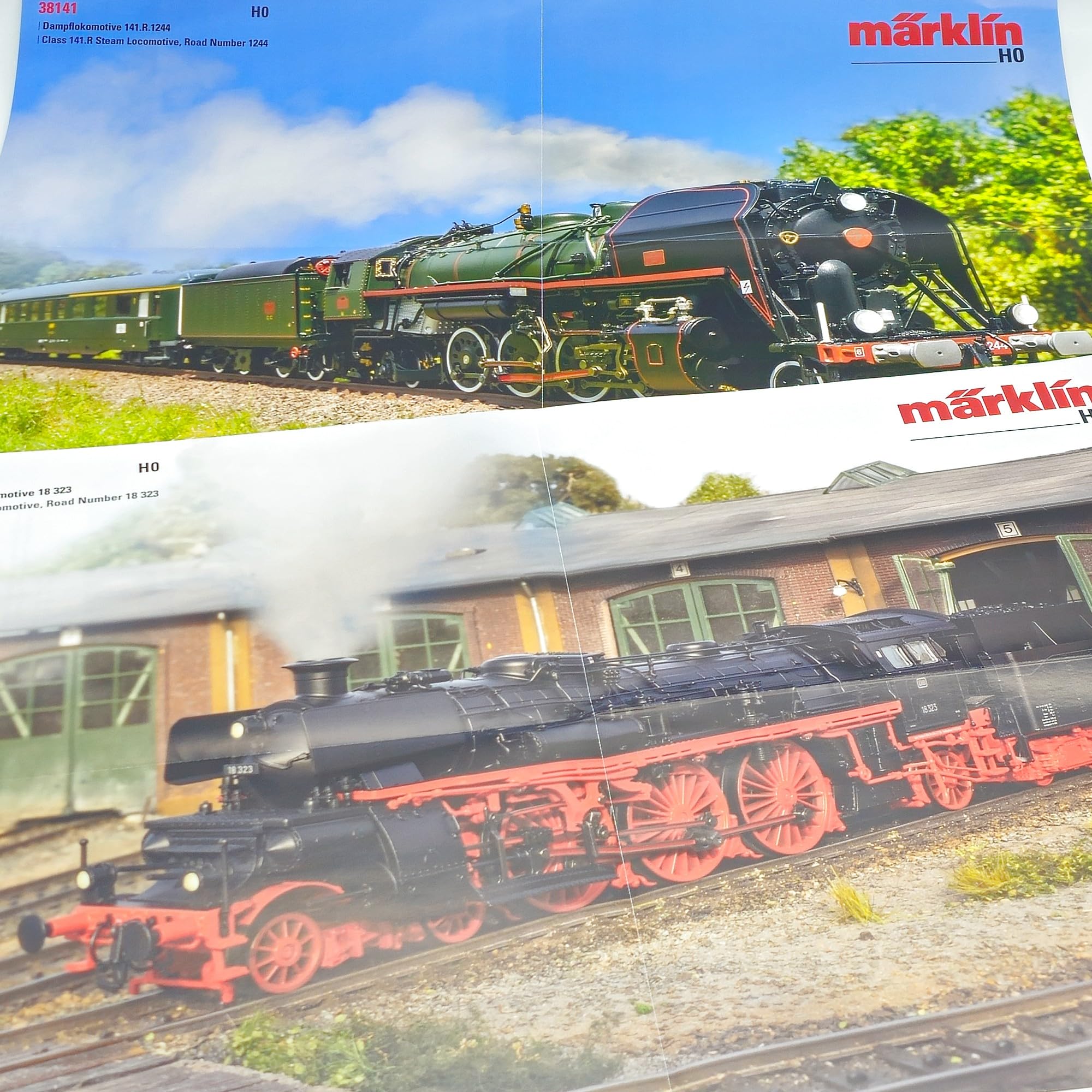 Märklin Confezione 4 Cavi in Rame + Busta Sorpresa (Ü-Bag) | 4x10m Cavo Elettrico Rosso Blu Giallo Marrone | Accessori Plastico Ferroviario Scala H0 | Cablaggio Digitale e Analogico