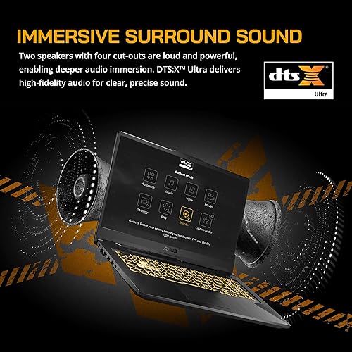 Miniatura 6 de ASUS TUF 17.3" FHD 144Hz - Laptop para juegos, Intel 11th Core i5-11400H, NVIDIA GeForce RTX 3050 4GB, 32GB RAM, 1TB PCIe SSD, teclado