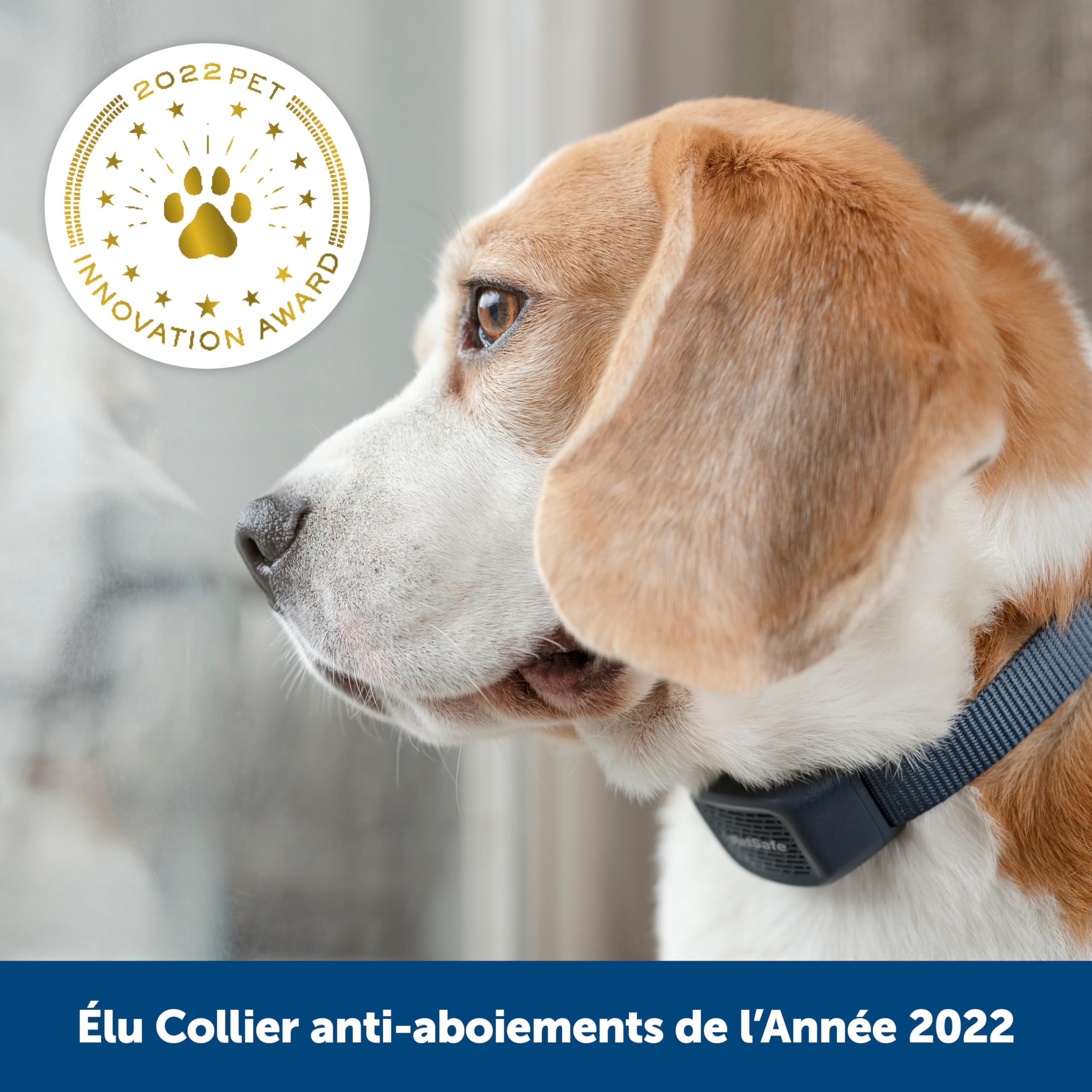 PetSafe - Collar Antiladridos Audible para Perros, 10 Niveles de Estimulación Segura, Recargable y Sumergible