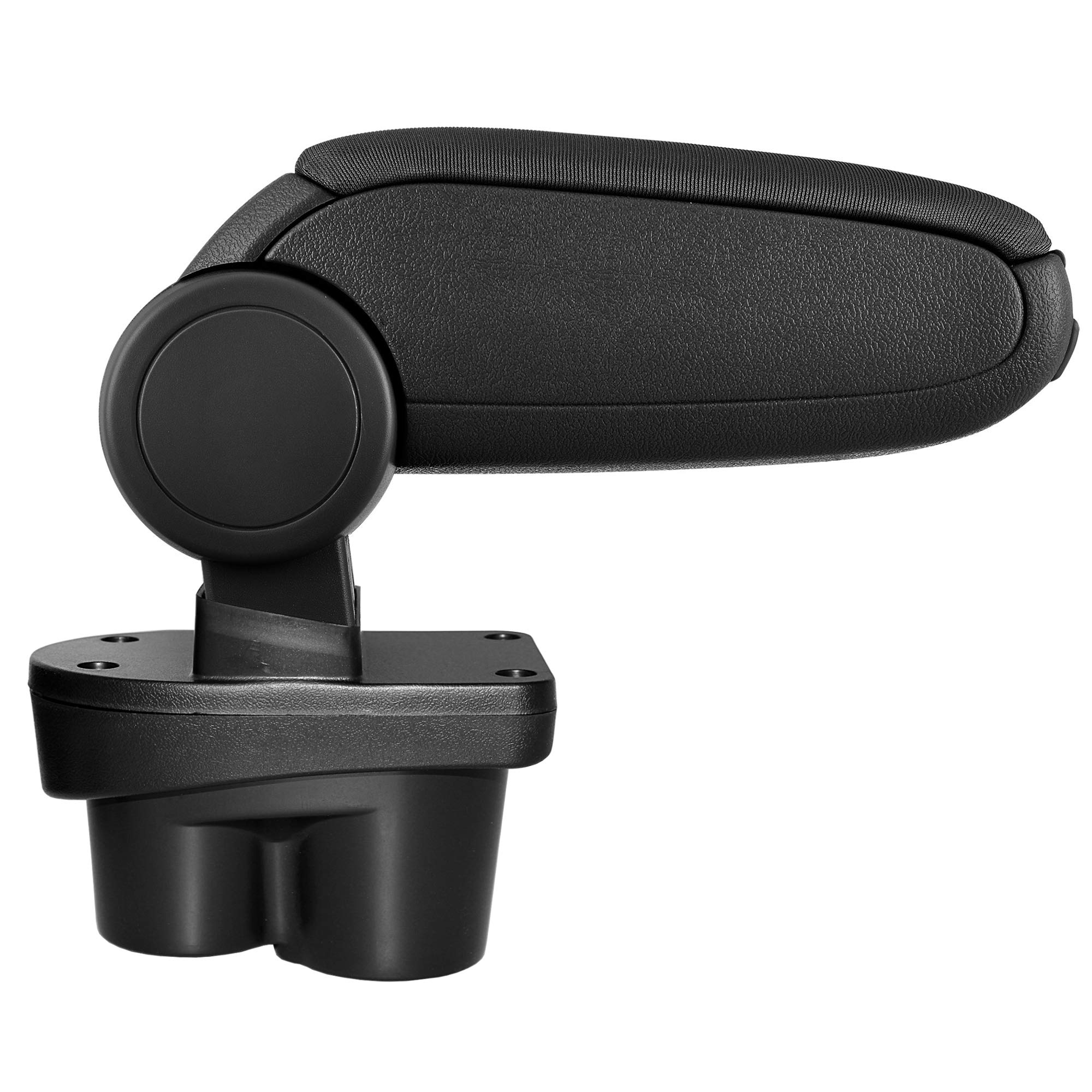 Accoudoir Central pour Corsa E | Accessoire Console de Rangement et Repose-bras avec Compartiment Organiseur | Pièce Détachée d'Intérieur de Voiture | Tissu Noir