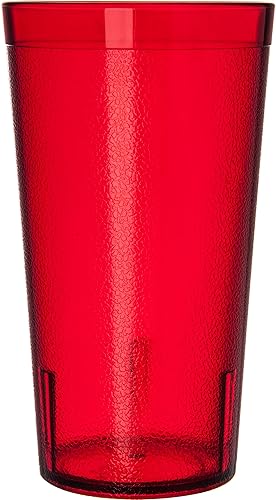 Miniatura 4 de Vasos de plástico Carlisle, apilables, resistentes a la rotura, sin BPA, 16 onza, Rubí