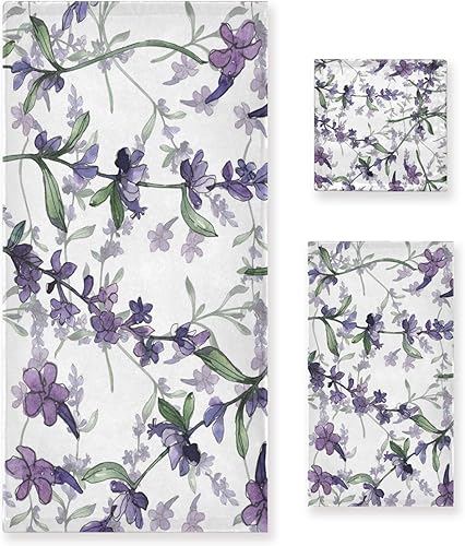 Vista 23 de ALAZA Juego de toallas de 3 piezas, juego de toallas de baño con escamas de dragón arcoíris, 1 toalla de baño, 1 toalla de mano, 1 toalla, toallas