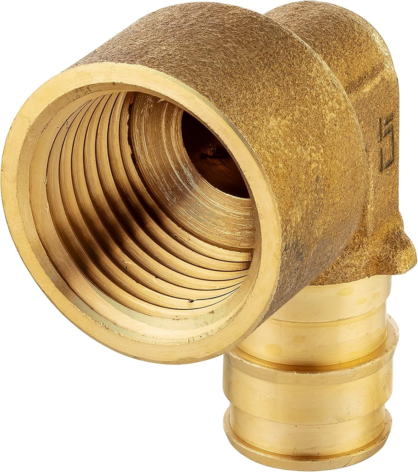 10-Pack EFIELD Pex A Expansion Brass Fittings 1/2"x 1/2" NPT Female Elbow For Pex-A Tube Connection, ASTM F1960,(PEX1960100-10PCS)