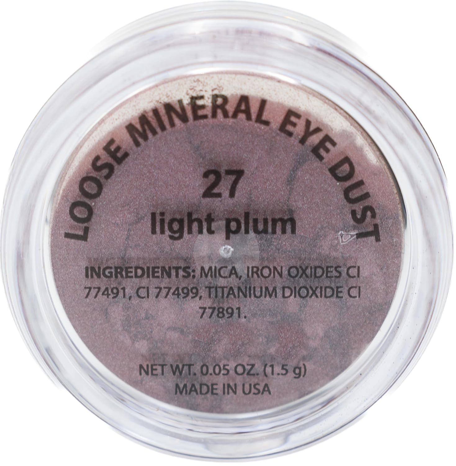 Light Purple Plum Loose Powder Mineral Glitter Single Eyeshadow Dust Pigment Jar Pot, Talc & Paraben Free, No Animal Testing & Cruelty Free - Image 3