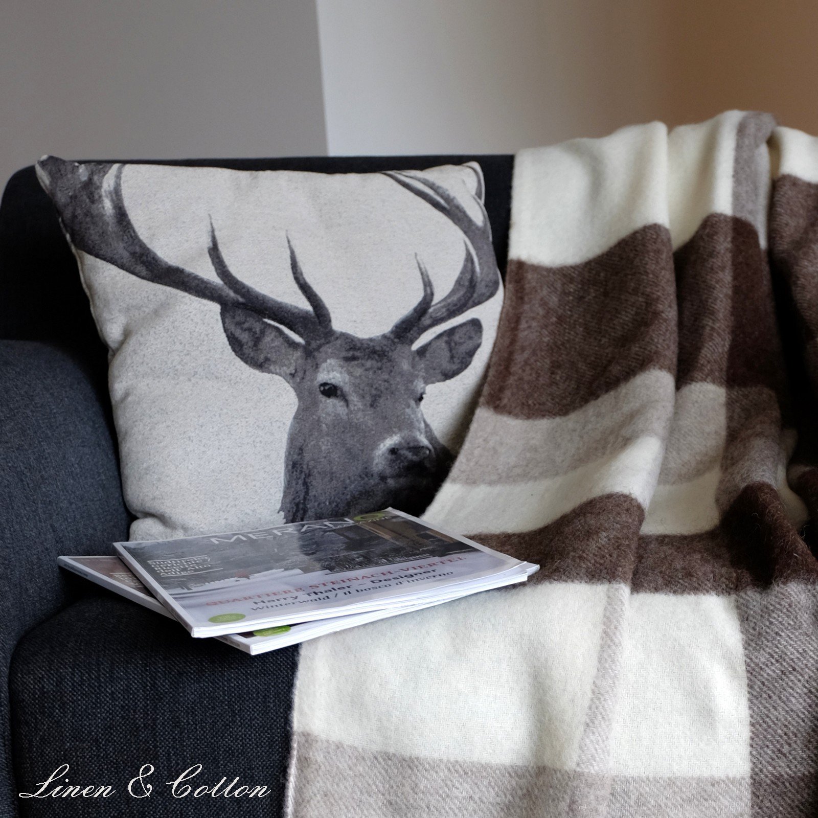 Wollen wiegdeken - Zacht Geel - 100% Pure new wool Wollen wiegdeken - Zacht Geel - 100% Pure new wool