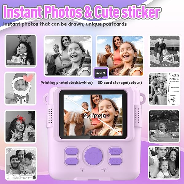 ESOXOFFORE Kids Instant Print Camera 3