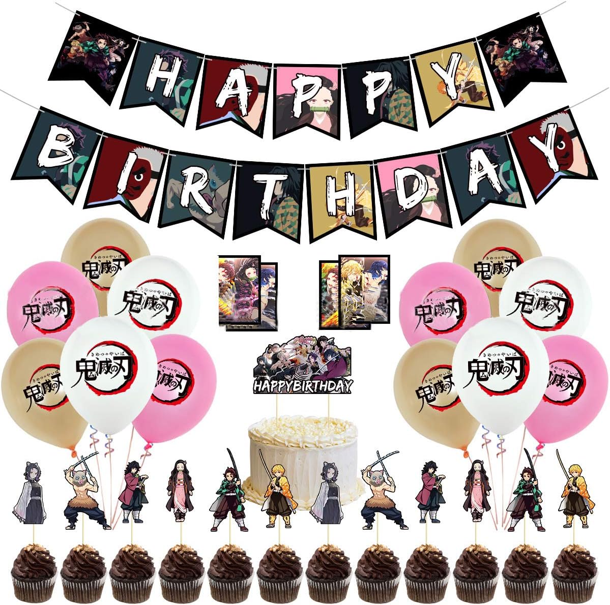 Mate Other Mate Title Mate Keyword Mate Description 鬼滅の刃 誕生日 飾り付け パーティー セット 漫画 アニメ 面白い 可愛い 4 キャラクター 子供 男の子 女の子 Happy Birthday バナー ガーランド バルーン 風船 ピンク ケーキトッパー 26
