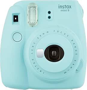 FUJiFILM Instax Mini 9 Instant Camera - Ice Blue (Renewed)