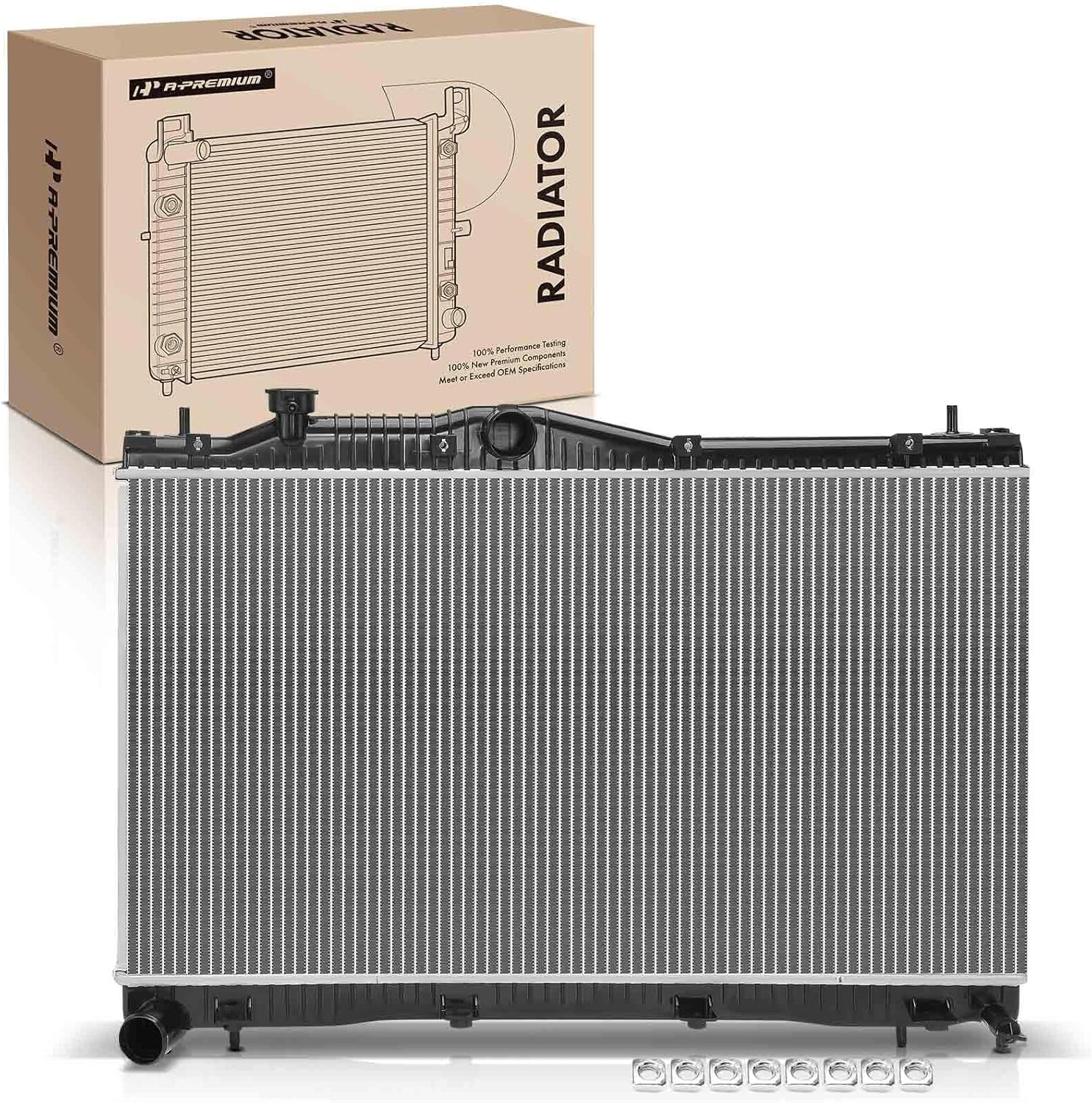 A-Premium Engine Coolant Radiator Assembly Compatible with Subaru WRX 2022 2023 2024