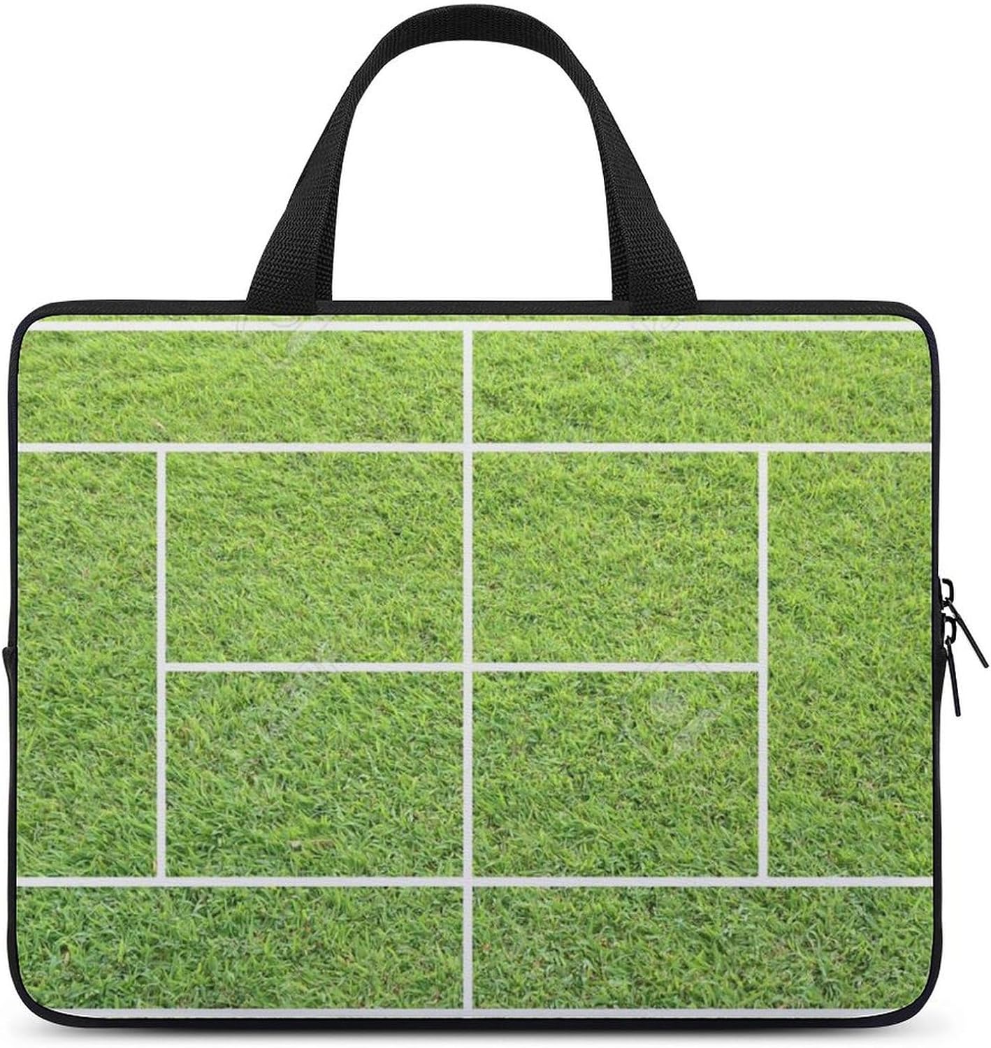 Funny Green Tennis Court Laptop Bag Computer Case Lightweight Work Bags Briefcase Handbags for Women Men