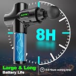 Gun de massage, 30 Gun de massage puissant, Portable Powerful Gun pour usage quotidien, Amateurs de sport, Super silencieux de haute vitesse LCD Écran