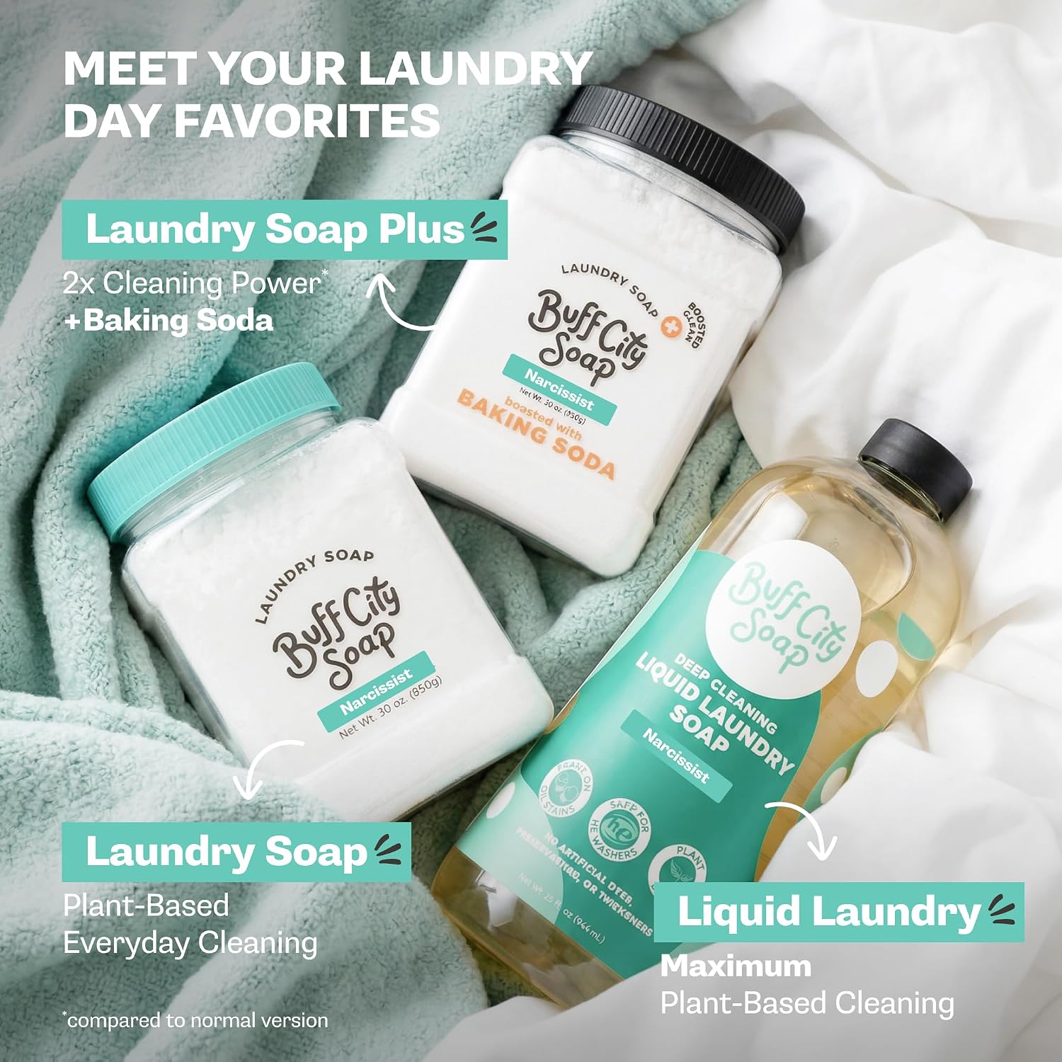 Buff City Soap - Liquid Laundry Soap Made With Simple Ingredients & No Harsh Chemicals - Cleans Tough Stains & Lifts Dirt - Magnolia, Apple, Blackberry, & Lemon Scented Laundry Detergent - Magnolia image 5