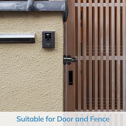 Miniatura 5 de AMS-CX01-B - Paquete de 2 unidades de cerradura de puerta de cierre automático, pestillo automático de puerta con pasador de resorte, pestillo de