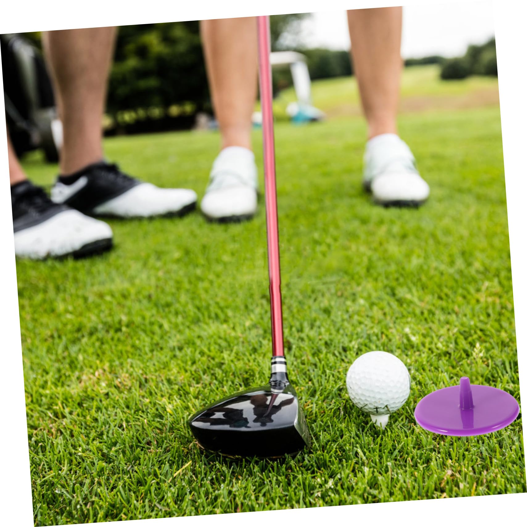 Sosoport 100 Stück Bunte Kunststoff Golfballmarker Ball Positionsmarker Wiederverwendbar Golfzubehör Für Golfer Outdoor