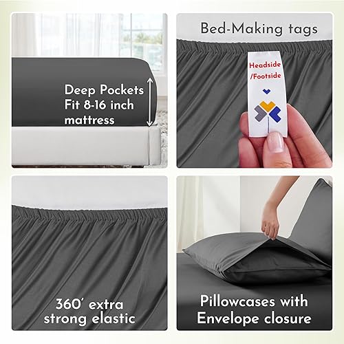 Miniatura 4 de Juego de sábanas de bambú para todas las estaciones