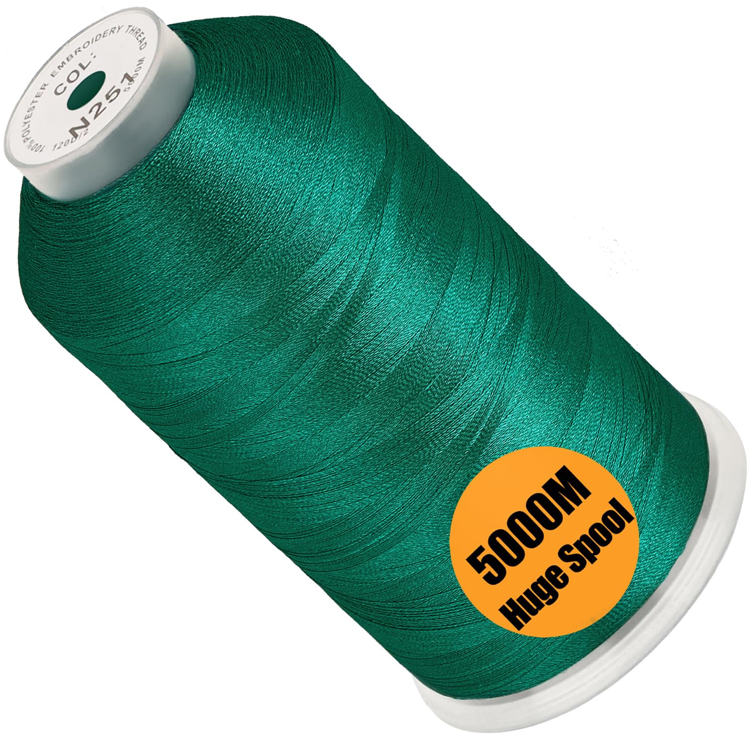 New brothread Huge Spool Embroidery Thread -Peacock Green Fits Janome Color
