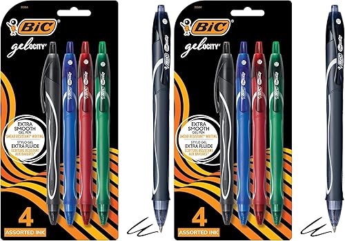 Miniatura 8 de BIC Cristal Xtra Smooth, pluma con bolígrafo mediano (1.0mm), caja de conteo 24, negro, 12 unidades, Negro